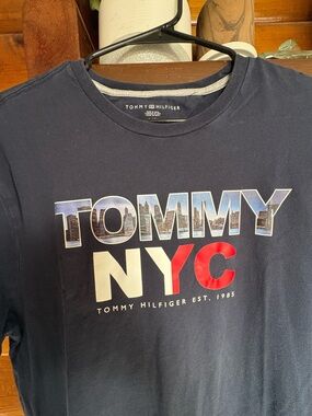 Tommy Hilfiger Navy Graphic "TOMMY NYC" Short Sleeve Tee